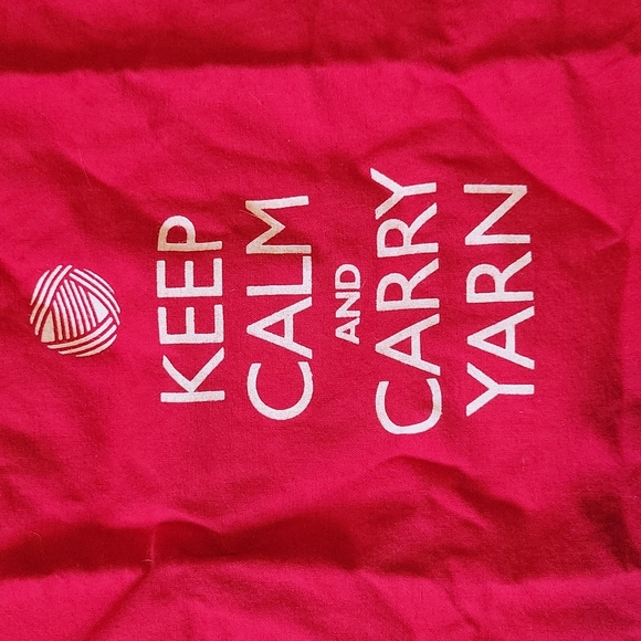Other - 🎄 2/$10! Yarn Drawstring Craft Bag